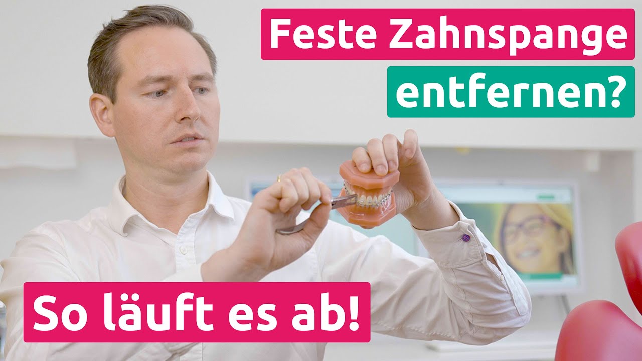 Feste Zahnspange entfernen