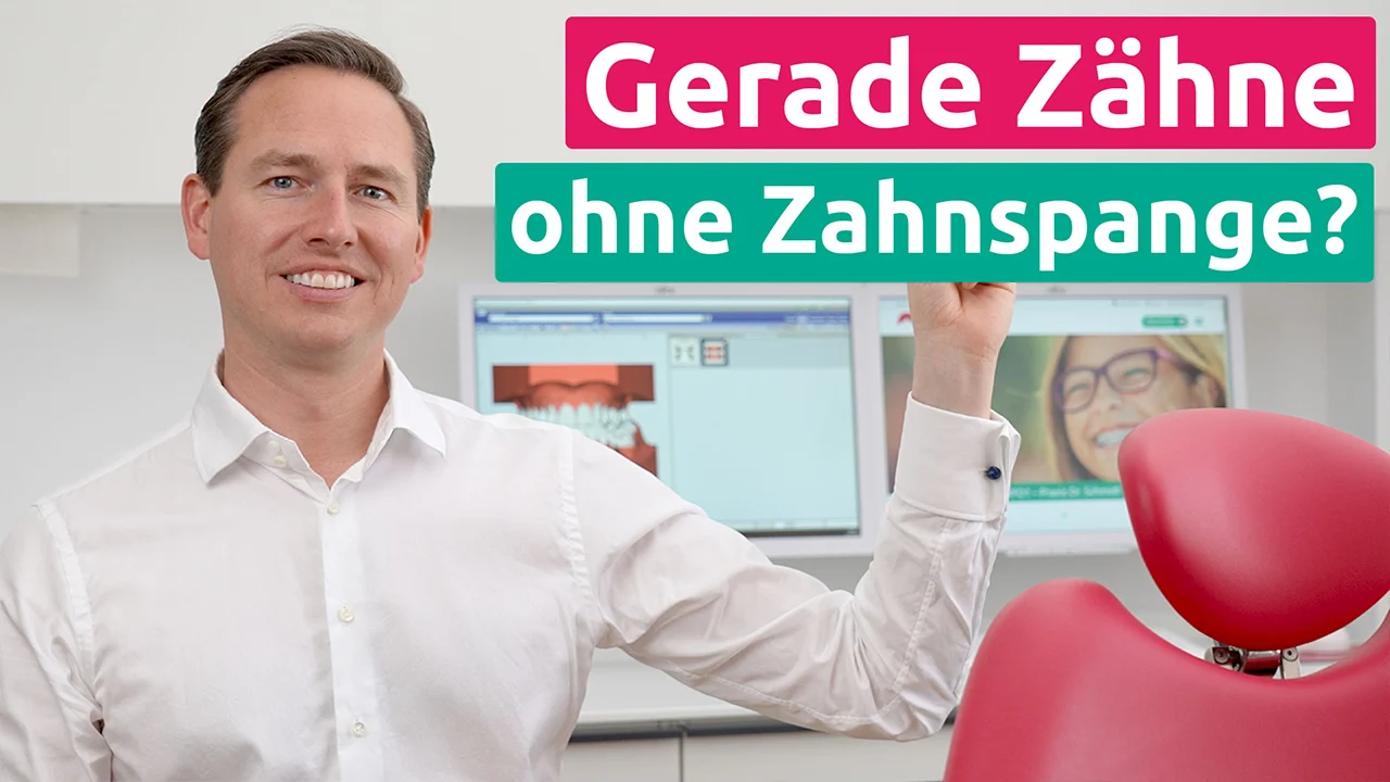 Gerade Zähne ohne Zahnspange