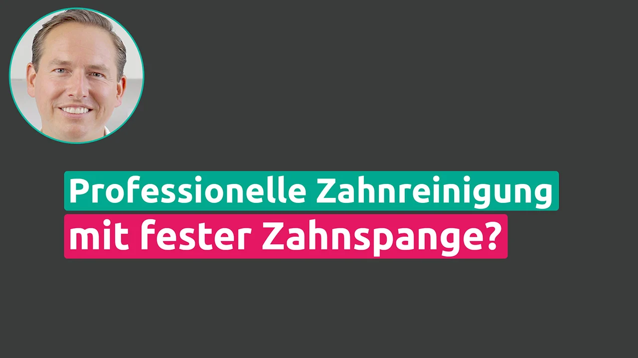 Professionelle Zahnreinigung feste Zahnspange