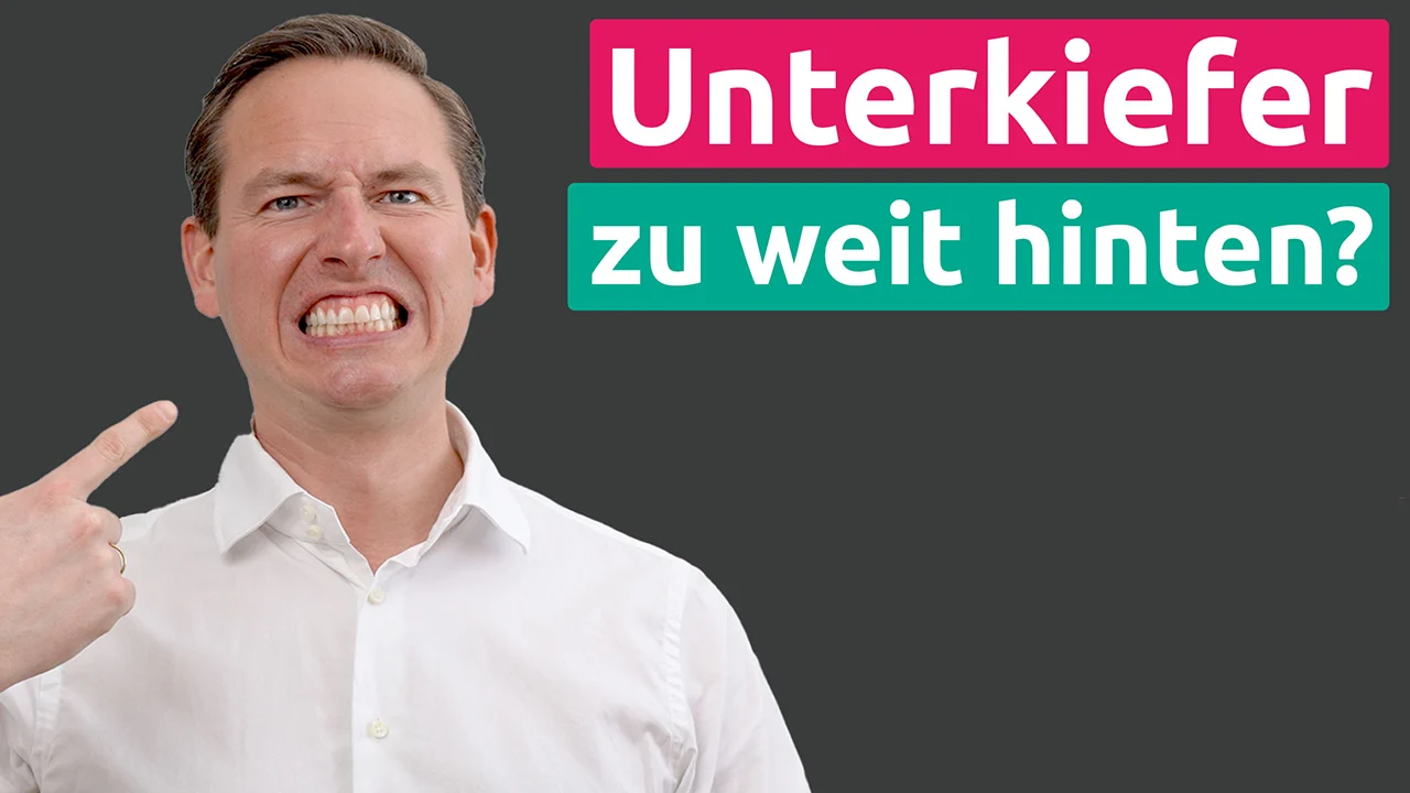 Unterkiefer zu weit hinten