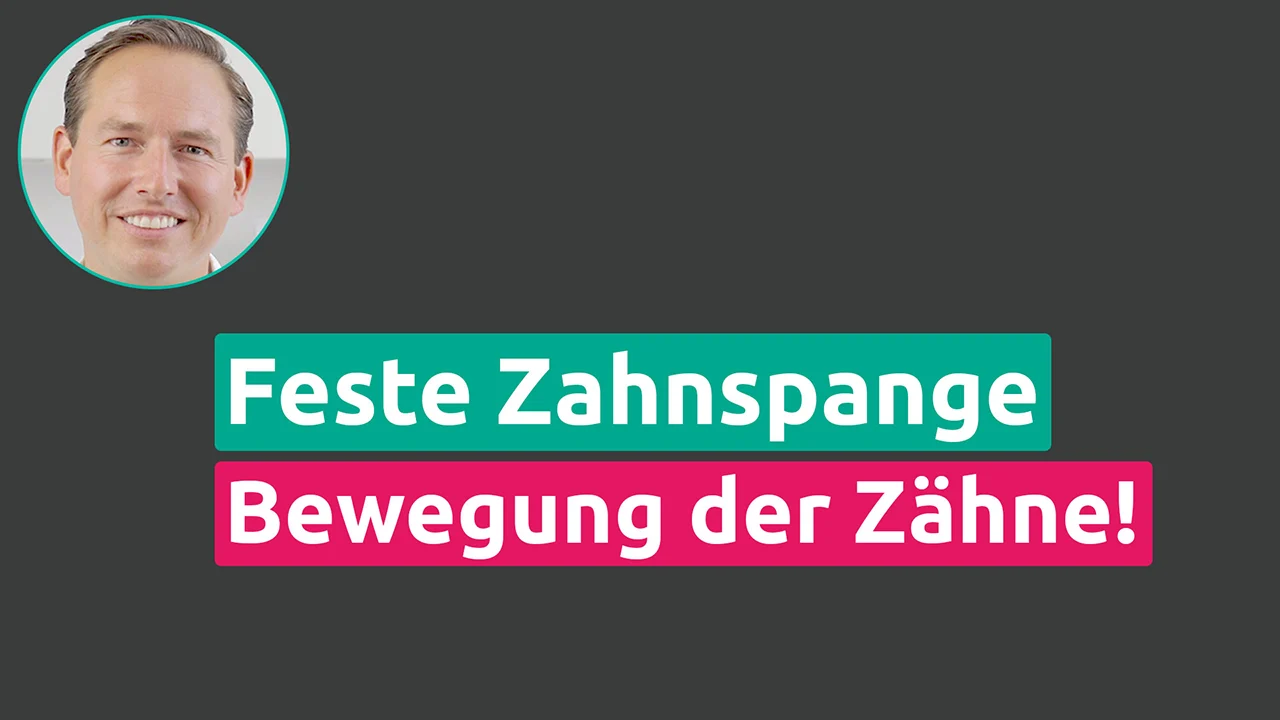 Feste Zahnspange Bewegung Zähne